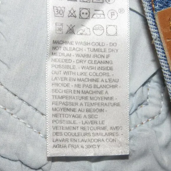 Levi’s Premium Medium Wash Distressed Ribcage Straight Ankle Jeans - Picture 14 of 15